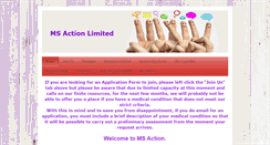 Desktop Screenshot of msaction.org.uk