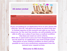Tablet Screenshot of msaction.org.uk